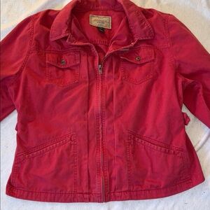Ralph Lauren women’s GLEN CANYON Red twill cotton Jacket 3X Lauren Jeans
